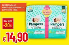 Pampers - Baby Dry Pannolini Mutandini Pacco Doppio Pampers - Baby Dry Pannolini Mutandini Pacco Doppio