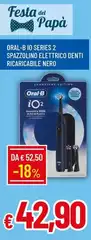Denti - Oral-B Io Series 2 Spazzolino Elettrico  Ricaricabile Nero