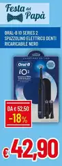 Denti - Oral-B Io Series 2 Spazzolino Elettrico  Ricaricabile Nero