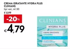 Clinians - Crema Idratante Hydra Plus
