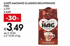 Hag - Caffè Macinato Classico Decaffeinato
