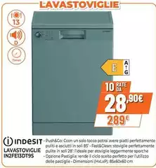 Indesit - Lavastoviglie IN2FE13DT9S Indesit - Lavastoviglie IN2FE13DT9S