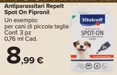 Vitakraft - Antiparassitari Repelt Spot On Fipronil