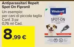 Vitakraft - Antiparassitari Repelt Spot On Fipronil