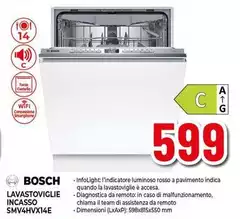 Bosch - Lavastoviglie Incasso SMV4HVX14E Bosch - Lavastoviglie Incasso SMV4HVX14E