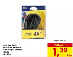 Camere D'aria Assortite, Mastice O Borsa Per Camera D'Aria On Bike Camere D'aria Assortite, Mastice O Borsa Per Camera D'Aria On Bike