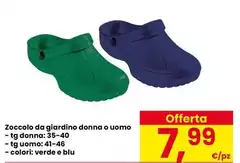 Zoccolo Da Giardino Donna O Uomo