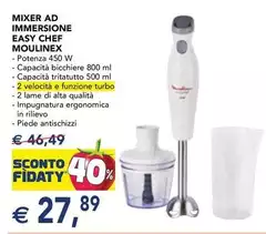 Moulinex - Mixer Ad Immersione Easy Chef