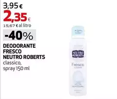 Neutro Roberts - Deodorante Fresco