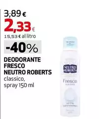 Neutro Roberts - Deodorante Fresco