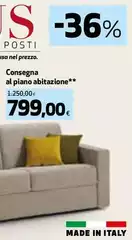 Zeus - Divano Letto 3 Posti Consegna Al Piano Abitazione