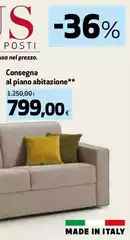 Zeus - Divano Letto 3 Posti Consegna Al Piano Abitazione