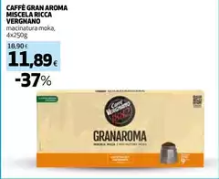 Caffè Vergnano 1882 - Caffè Gran Aroma Miscela Ricca Caffè Vergnano 1882 - Caffè Gran Aroma Miscela Ricca