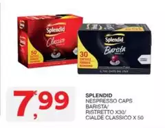 Splendid - Nespresso Caps Barista/ Ristretto/ Cialde Classico