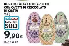 Di Costa - Uova In Latta Con Carillon Con Ovetti Di Cioccolato Di Costa