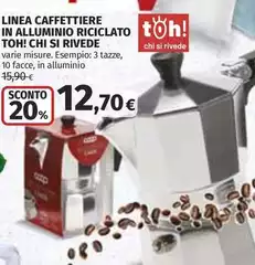 Linea -  Caffettiere In Alluminio Riciclato