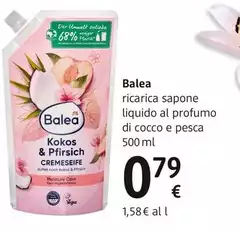 Balea - Ricarica Sapone Liquido Al Profumo Di Cocco E Pesca 500 Ml