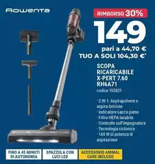 Rowenta - Scopa Ricaricabile X-Pert 7.60 RH6A71