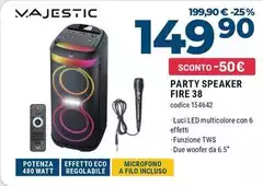 Majestic - Party Speaker Fire 38