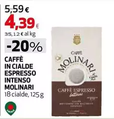 Molinari - Caffè In Cialde Espresso Intenso Molinari - Caffè In Cialde Espresso Intenso