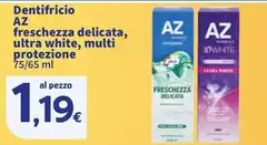 Az - Dentifricio Freschezza Delicata, Ultra White, Multi Protezione