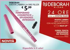 Deborah - Matita Labbra 24 Ore Filler