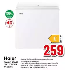 Haier - Congelatore Orizzontale HCE200E