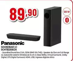Panasonic - Soundbar 2.1 SCHTB250EGK