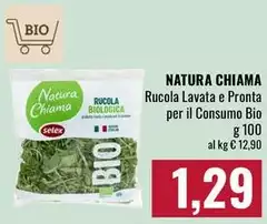 Bio - Natura Chiama Rucola Lavata E Pronta Per Il Consumo