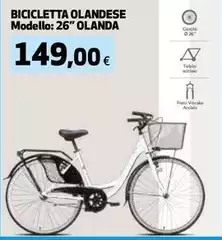 Bicicletta Olandese Modello: 26" Olanda