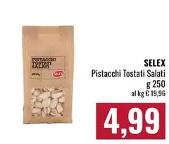 Selex - Pistacchi Tostati Salati