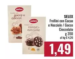 Selex - Frollini Con Cacao E Nocciole/Gocce Cioccolato Selex - Frollini Con Cacao E Nocciole/Gocce Cioccolato