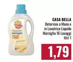 Bella - Detersivo A Mano E In Lavatrice Liquido Marsiglia 16 Lavaggi