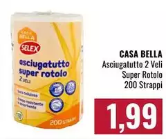 Casa - Asciugatutto 2 Veli Super Rotolo
