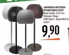 Coco - Lampada A Batteria Ricaricabile Coco - Lampada A Batteria Ricaricabile