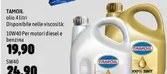 Tamoil - Olio 4 Litri Disponibile Nelle Viscosità 10W40 Per Motori Diesel E Benzina