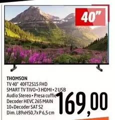 Thomson - Tv 40" 40FT2S15 FHD