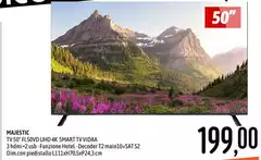 Majestic - Tv50 F150vd Uhd 4k Smart Tv Vidaa