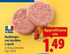 Hamburger Con Tacchino E Speck