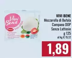 Selex - Vivi Bene Mozzarella Di Bufala Campana DOP Senza Lattosio