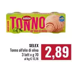 Selex - Tonno All'Olio Di Oliva Selex - Tonno All'Olio Di Oliva