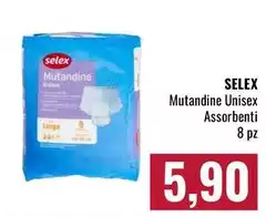 Selex - Mutandine Unisex Assorbenti Selex - Mutandine Unisex Assorbenti