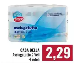 Casa - Asciugatutto 2 Veli 4 Rotoli