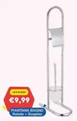 Piantana Bagno Rotolo + Scopino Piantana Bagno Rotolo + Scopino