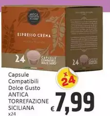 Espresso - Capsule Compatibili Dolce Gusto Antica Torrefazione Siciliana Espresso - Capsule Compatibili Dolce Gusto Antica Torrefazione Siciliana