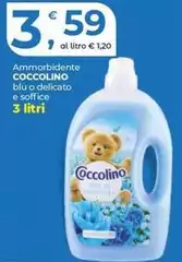 Coccolino - Ammorbidente Blu O Delicato E Soffice 3 Litri