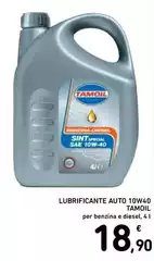 Tamoil - Lubrificante Auto 10W40