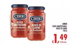 Cirio - Sugo Amatriciana/ Ragù Di Carne