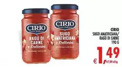 Cirio - Sugo Amatriciana/ Ragù Di Carne