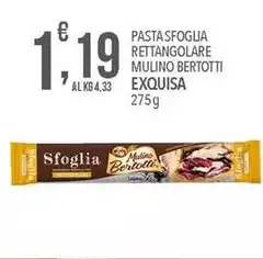 Exquisa - Pasta Sfoglia Rettangolare Mulino Bertotti